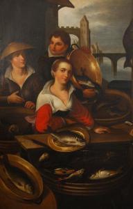 de SAIVE Jean Baptiste 1540-1624,La poissonnière,1586,Brussels Art Auction BE 2018-10-09