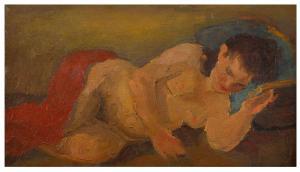 de SANTIS Amleto 1908-1980,Nudo sdraiato,1945,Bertolami Fine Arts IT 2020-06-18