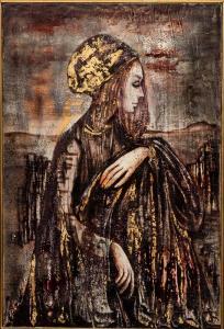 DE SANTIS Rudolfo 1936,Woman in Robes,1964,Stair Galleries US 2016-09-09