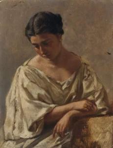 de SAUSSURE Théodore 1824-1903,Portrait de jeune femme,Piguet CH 2009-06-10