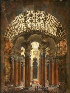 DE SAYVE Auguste 1790-1854,Vue du Temple de Bacchus, Rome,Sigalas DE 2015-03-07