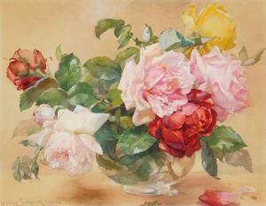 de SCHRYVER Louis 1862-1942,Floral Still-Life,1900,Rachel Davis US 2024-03-23