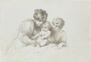 de SEQUEIRA Domingos Antonio 1768-1837,A woman with a baby and a child,Sotheby's GB 2022-01-26