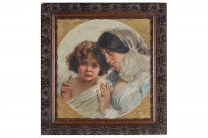 de SERVI Luigi 1863-1945,Maternità,1901,Wannenes Art Auctions IT 2022-10-04