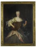 De SILVESTRE Louis,PORTRAIT OF A LADY, BELIEVED TO BE ANNA CONSTANZE,1765,Sotheby's 2015-04-29