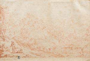de SILVESTRE Nicolas Charles 1669-1767,Paysage animé,1748,Millon & Associés FR 2016-10-28