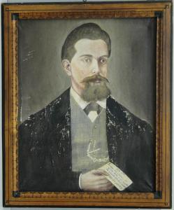 DE SIMONE Giuseppe 1841-1880,Ritratto di uomo con lettera,1879,Il Ponte Casa D'aste Srl 2011-05-24