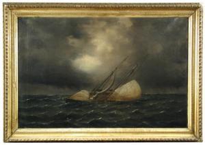 de SIMONE Tomaso 1851-1907,The Royal Yacht Squadron schooner "Fortuna" reefed,Cheffins GB 2016-06-15