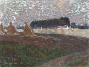 de SMET Gustave 1877-1943,Sheaves of corn,1910,De Vuyst BE 2024-03-02