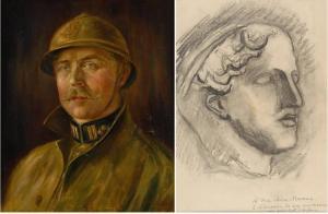 de sonville albert 1800-1900,Portrait du Roi Albert,Horta BE 2012-12-10