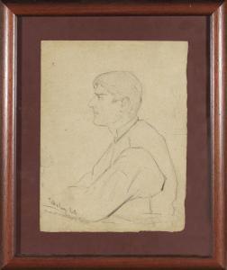 DE SOUZA PINTO Jose Julio 1856-1939,Portrait d'Albert à 20 ans,Adjug'art FR 2023-07-25
