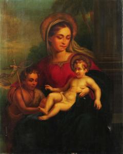 de SURGELOOSE Constant 1837-1860,The Madonna with Christ Child and St John,1837,Mallams 2017-03-16