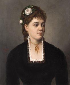 de SZATHMARI Carol Popp 1812-1887,Portrait of a Noblewoman,1879,Artmark RO 2022-06-15
