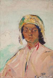de TERLIKOWSKI Vladimir 1873-1951,Portret kobiety,1931,Sopocki Dom Aukcjny PL 2024-03-23