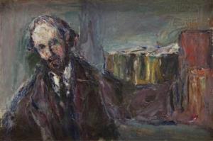 de TERLIKOWSKI Vladimir 1873-1951,Portret mężczyzny (na odwrociu: Martwa natura z ,1921,Desa Unicum 2016-12-20