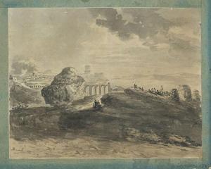 de THOMON Thomas 1754-1813,Paesaggio italiano con figure,1783,Fabiani Arte IT 2020-11-14