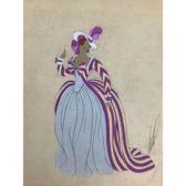 De Tirtoff Romain,Hortense, costume de théâtre à la robe et au chape,1935,Herbette 2021-06-09