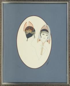 De Tirtoff Romain 1892-1990,Woman with Mirror.,Quinn's US 2011-03-26