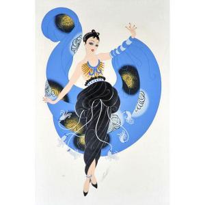 De Tirtoff Romain 1892-1990,women in Art Deco dress,Rago Arts and Auction Center US 2014-04-25
