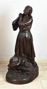 de TOMBAY Alphonse Fr 1843-1918,Praying woman,Twents Veilinghuis NL 2023-01-12