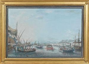de TOULON Michel 1700-1700,Vues du port de Toulon avec une ,Artcurial | Briest - Poulain - F. Tajan 2014-03-26