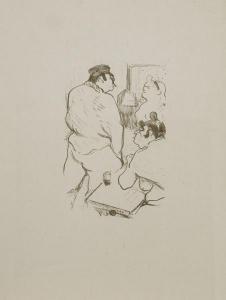 DE TOULOUSE LAUTREC Henri 1864-1901,La Terreur de Grenelle,1894,Ader FR 2017-12-14