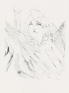 DE TOULOUSE LAUTREC Henri 1864-1901,Sarah Bernhardt,1898,Swann Galleries US 2018-03-13