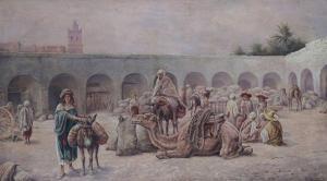 de TOURSKY Gaspard 1849-1925,Le marché à Biskra,Millon & Associés FR 2019-09-26