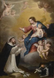 de TOVAR Miguel Alonso,SAINT DOMINIC RECEIVING THE ROSARY FROM THE VIRGIN,Sotheby's 2019-01-31