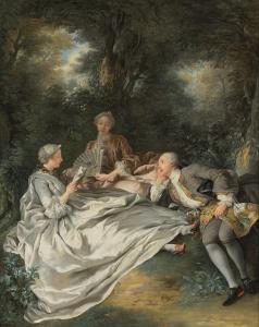 DE TROY Jean Francois 1679-1752,The Reading Party,1735,Christie's GB 2022-12-08