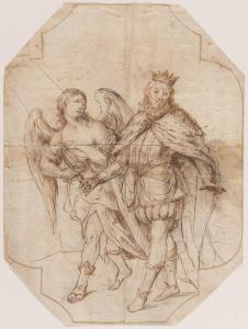 DE VALDES LEAL Juan Nisa 1622-1690,An angel shows Saint Ferdinand III,Galerie Koller CH 2022-09-23