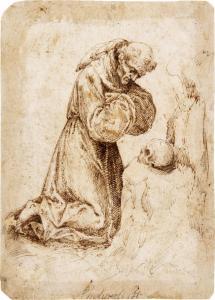 de valencia FELIPE GÓMEZ 1634-1679,Saint Francis in penitence,Sotheby's GB 2021-07-08