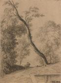 De VALENCIENNES Pierre Henri,Cavalier dans un paysage boisé,1809,Artcurial | Briest - Poulain - F. Tajan 2015-03-27
