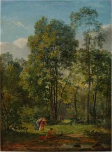 De VALENCIENNES Pierre Henri,Forest Landscape with Psyche and Helpers Searching,Sotheby's 2024-02-01
