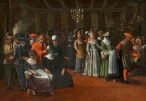 de van RAVESTEYN Dirck Quade 1565-1620,Venetian Masked Ball,Lempertz DE 2022-05-21