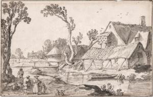 de Van Velde Esaias 1587-1630,Farms by a canal,1629,Sotheby's GB 2024-01-31