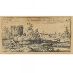 de Van Velde Esaias 1587-1630,Italianate landscape with ruins and figures,Ripley Auctions 2024-02-10