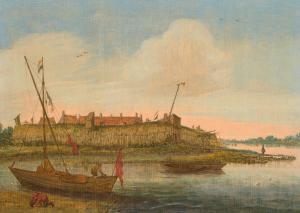 de Van Velde Esaias 1587-1630,The Scheldt estuary with fishing boats,1618,Galerie Koller 2023-09-22