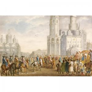 DE VEILLY JEAN LOUIS,AN IMPERIAL PROCESSION INSIDE THE KREMLIN WITH THE,Sotheby's 2006-11-28