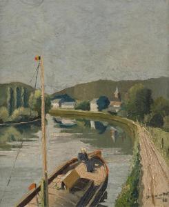 DE VELTERS Jean,Bord de Meuse,1938,Horta BE 2010-04-19