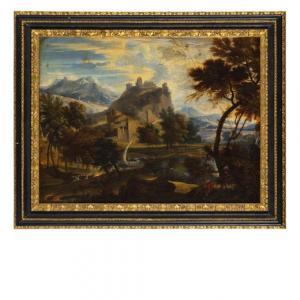 DE VENISE COCHIN 1622-1695,Paesaggio fluviale,Wannenes Art Auctions IT 2016-11-30