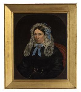 de VERGESES Hippolyte Jean Bapt 1847-1896,Portrait of a Lady,1862,New Orleans Auction US 2018-05-19