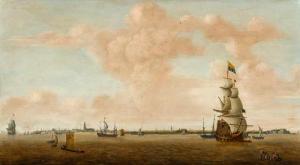 de VERWER Justus 1626-1688,Blick auf Antwerpen,Galerie Widmer Auktionen CH 2020-06-24