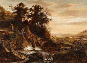 de VILLEERS Jacob 1616-1667,A Panoramic Landscape with a Waterfall,Lempertz DE 2015-05-16