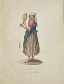 DE VITO Camillo 1790-1835,Costume napoletano del borgo di Chiaia,Vincent Casa d'Aste IT 2022-12-14