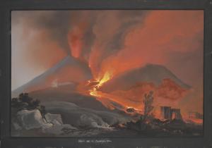 DE VITO Camillo 1790-1835,L\’éruption du Vésuve à Naples,1834,Christie's GB 2023-03-22
