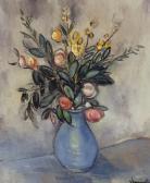 De VLAMINCK Maurice 1876-1958,bouquet au pot bleu,1920,Sotheby's GB 2001-02-23