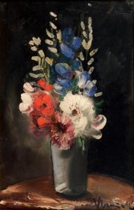 De VLAMINCK Maurice 1876-1958,Bouquet de fleurs,Binoche et Giquello FR 2013-10-21