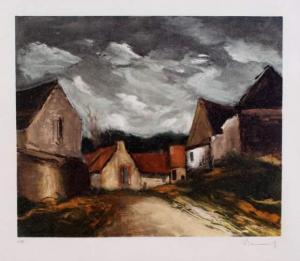 De VLAMINCK Maurice 1876-1958,Le Village,Delobeau FR 2009-07-05