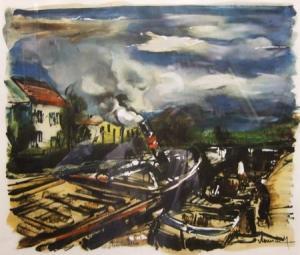 De VLAMINCK Maurice 1876-1958,paysage,Tajan FR 2007-10-04